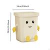 Creative Trash Can Cute Garbage Bin Dustbin Household Compost Bucket for Bathroom