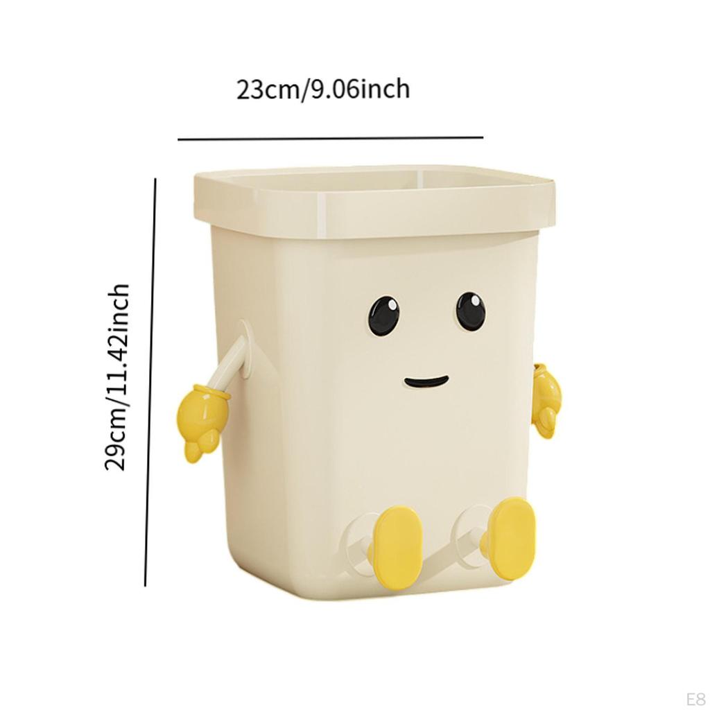 Creative Trash Can Cute Garbage Bin Dustbin Household Compost Bucket for Bathroom