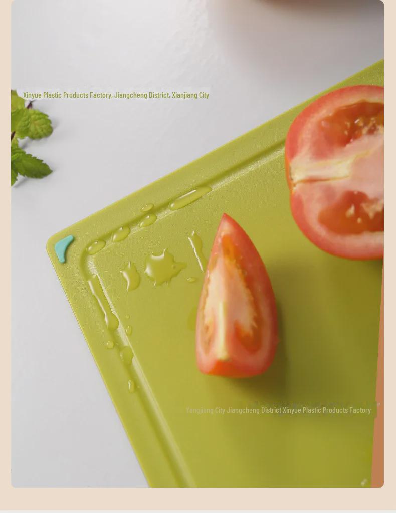 Cross-Border Plastic Cutting Board Set with Storage - Mildew-Proof, Ideal for Baby Food and Fruit.