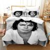 Michael Jackson 3D NOWA Poszewka na kołdrę Poszewka na poduszkę Komplet pościeli Dorosły Chłopiec Dziewczynka Dekoracja sypialni Dzieci Pojedyncze Podwójne Duże