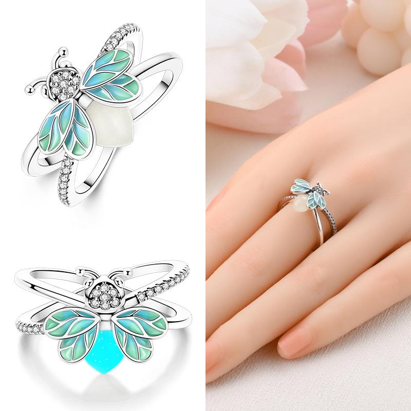 New Rings For Women 100% 925 Silver Star Moon Colorful Zircon Rings Fine Wedding Engagement Birthday Jewelry Gifts