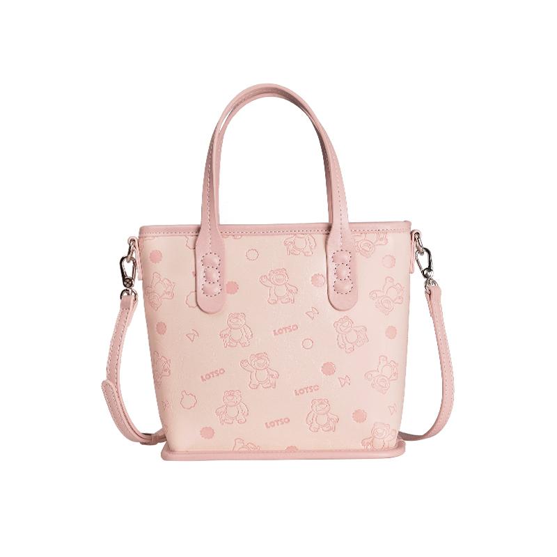 Ny Disney Syntetisk Lær Kurvveske Håndveske Dame Rosa BMK-72611