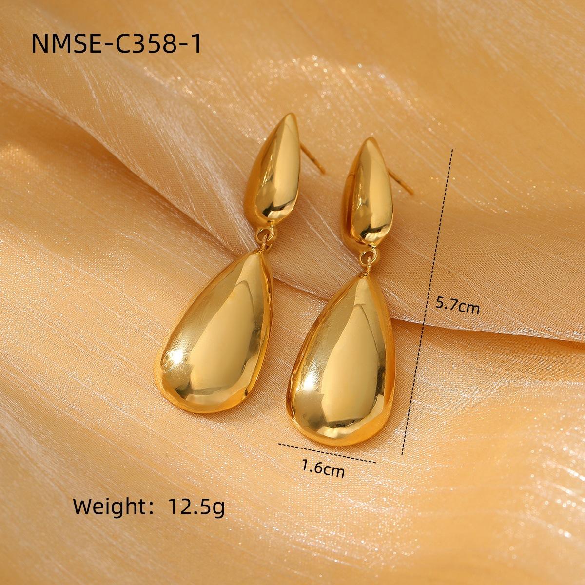 GEMCHIC Women s Drop Lotus Shape Titanium Steel Earrings Fashion Light Luxury Trendy Stainless Steel Earrings