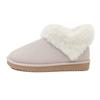 Fashion Fashion Heart Fluffy Fleece Trim Design Brand Ankle Boots Women High Quality Faux Suede Snow Boot Winter Cozy Warm Platform Boot