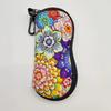 2D Flat Tree Of Life Glasses Case, Ultra-Light Portable Zip Pouch W/ Keychain, Unisex For Regular/Reading Glasses,Zipper