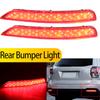 2PCS LED Stop Lamp Rear Bumper Brake Lights Black/Red For Subaru Forester 2009-2018 OEM 84281SC010 84281SC000 Red Bulbs Fog Lamp