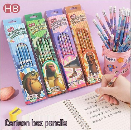 Snoopy & Hello Kitty 12-Piece Student Pencil Set with Eraser & Sharpener No Size
