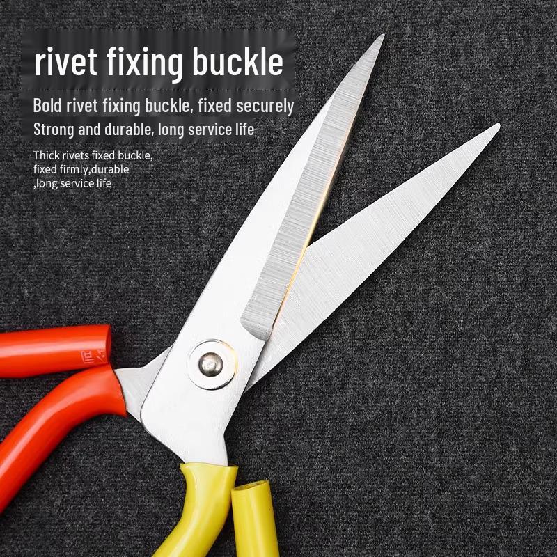 Multifunctional Stainless Steel Scissors for Kitchen, Tailoring, and Commercial Use