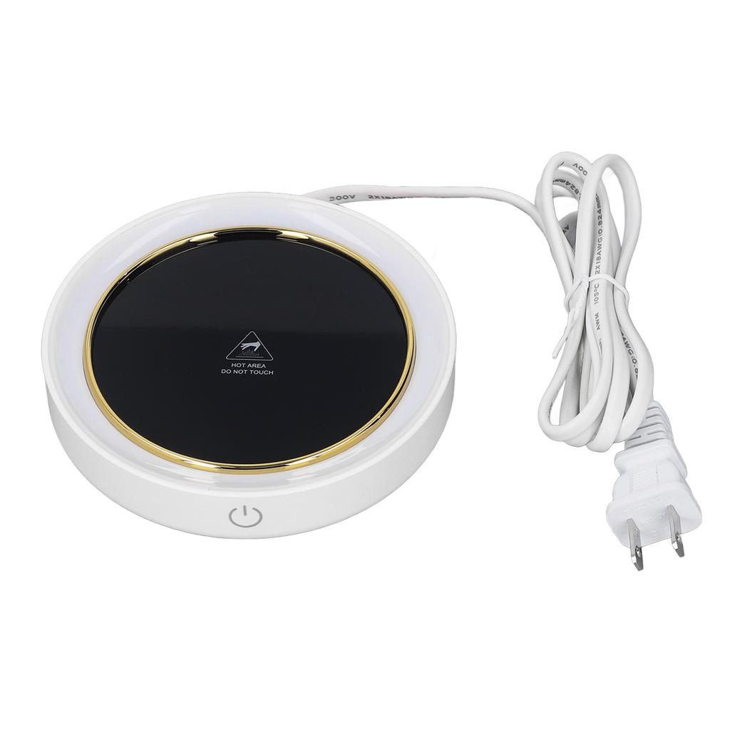 Electric Cup Warmer Constant Temperature 2 Modes LED Light Desk Cup Warmer for Office Cafe Home  AC