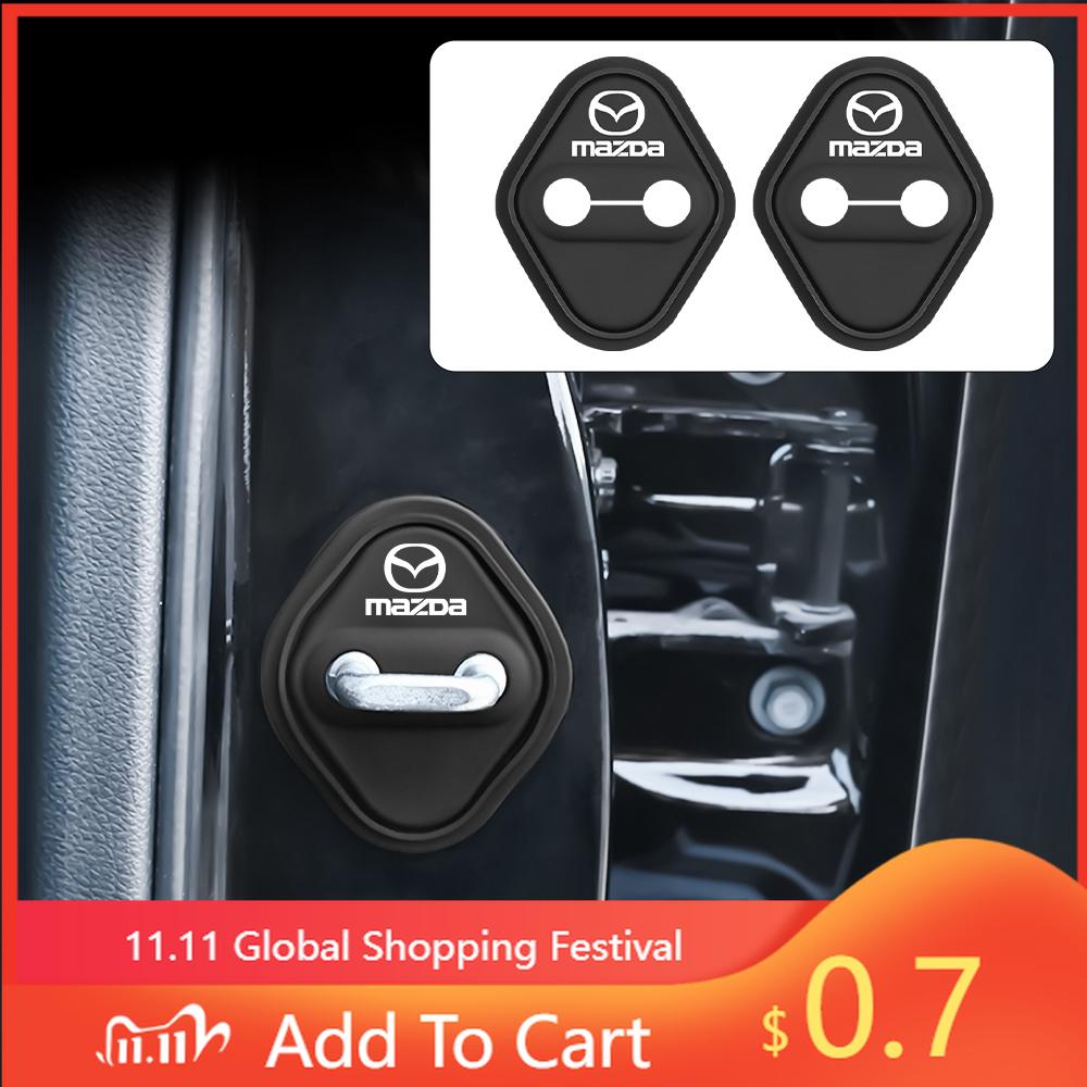2025 Gorące 2 szt. Silikonowa Klamra Blokady Drzwi Samochodowych Osłona Ochronna Antykolizyjna dla Mazda RX-8 626 BM BL BK GH GJ GL MX-3 MX-5 CX30