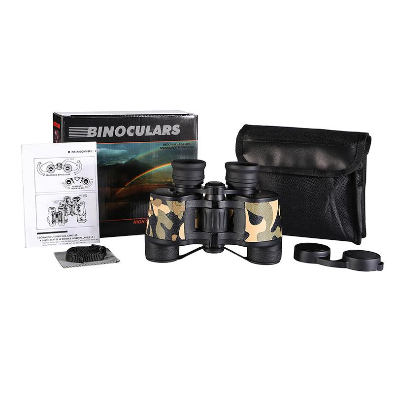 Spot Wholesale 12x40 Camouflage Binoculars HD High Magnification Outdoor Viewing Glasses Cross-border Optimization