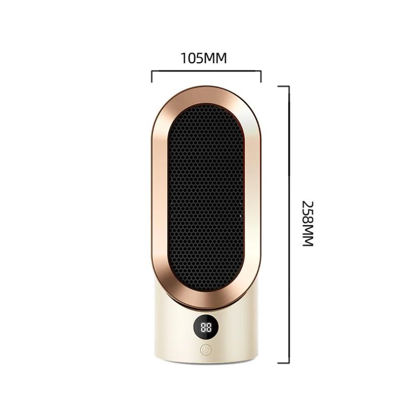 800W Portable Electric Heater Household Mini Desktop Warmer Machine Bedroom Office Winter PTC Ceramic Heating Fan
