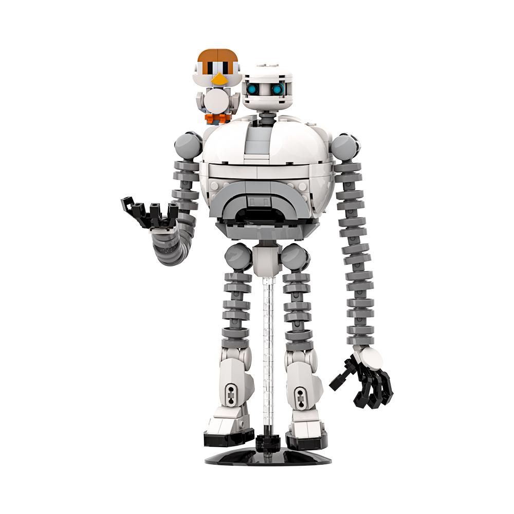 MOC El Robot Salvaje Bloques de Construcción Modelo Robot Película Roz y Brightbill Figuras Ladrillos Juguetes de Ensamblaje DIY Regalos de Cumpleaños para Niños