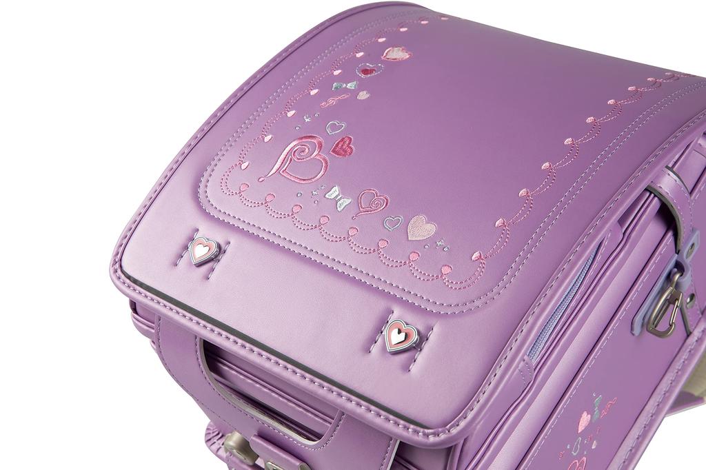 FancyLuLu Exclusive School Reinforced Direct from the with Transparent Large Fits A4 Embroidered Automatic School Gift [Amazon Brand] Girls' Backpack,