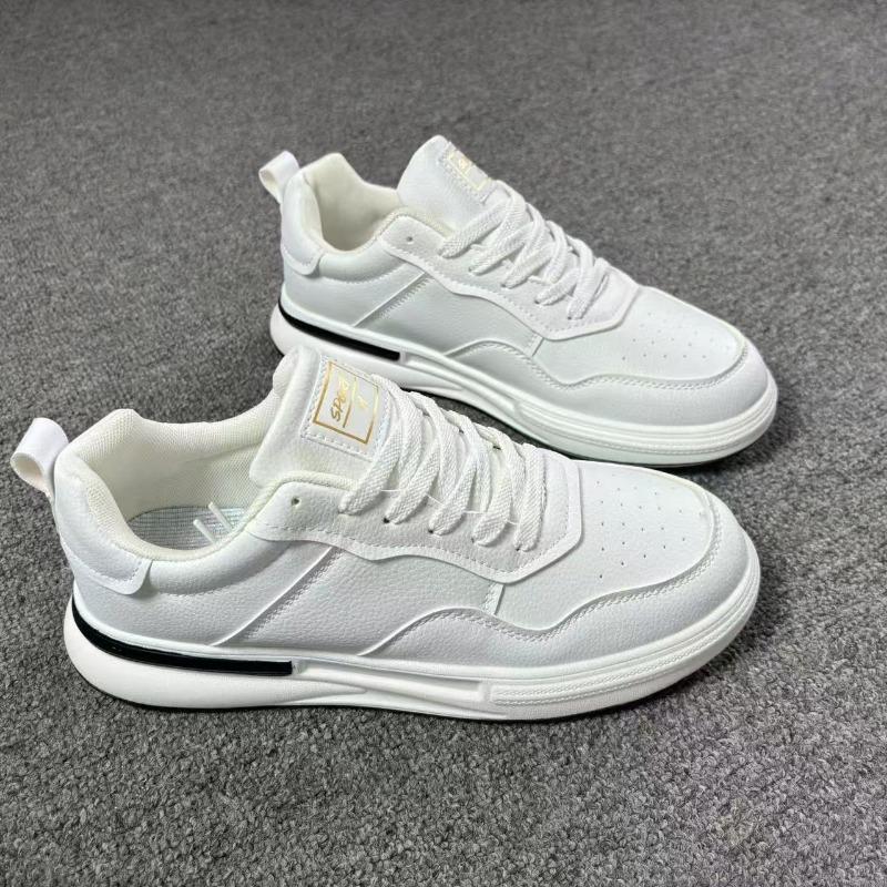 

Autumn new men s casual heightening shoes mesh white shoes sports trendy shoes 44 белый