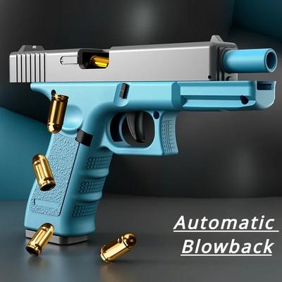 Automatic Shell Ejection Toy Pistol Gun Blaster Model for Kids Adults Outdoor Cs Games Interactive Props Toy Gun Gifts for Boys