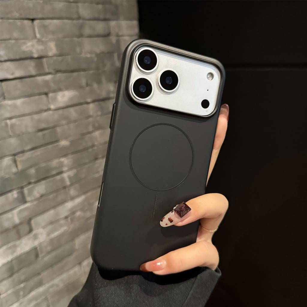 Official Orange Magnetic Frosted Hard Phone Case For iPhone 17 Air 16 15 14 13 12 Pro Max Plus For Magsafe Wireless Charge Cover