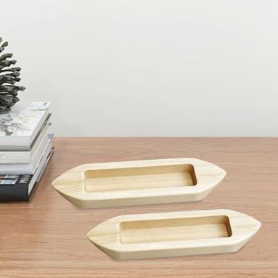 Unfinished Wooden Boat Model Miniature Boat Decoration Craft Adornment DIY Boat Model for Home Office Kids Boat Lovers