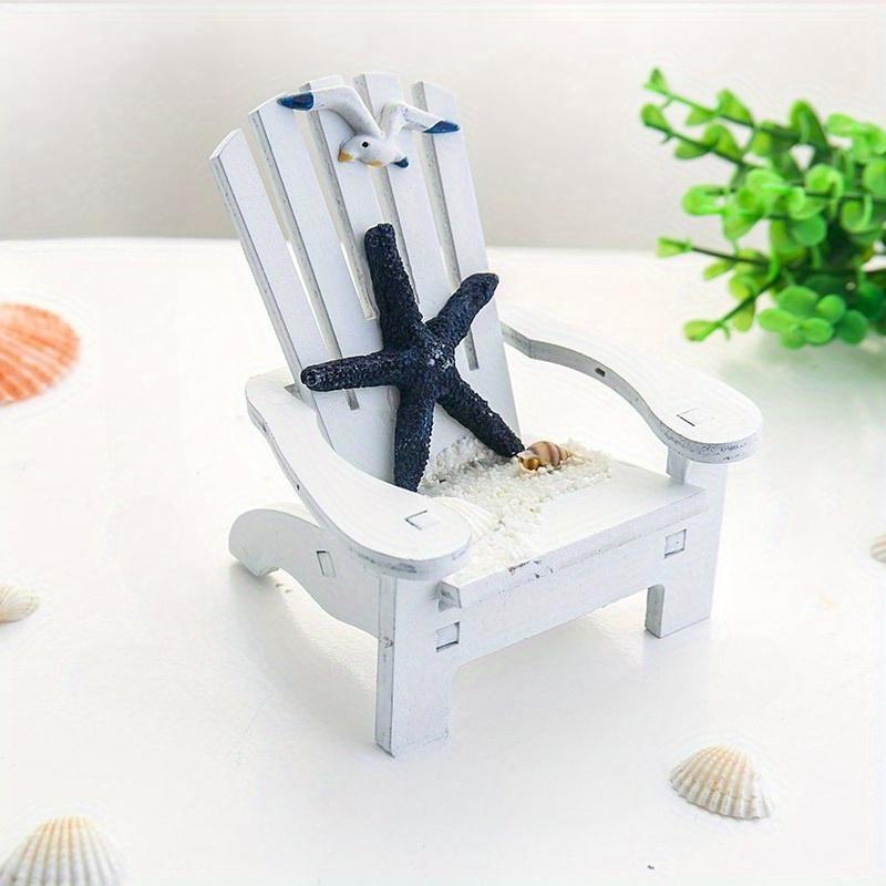 1PC Mini Beach Chair Ornament Ocean Scene Decor Photography Props Summer Gift