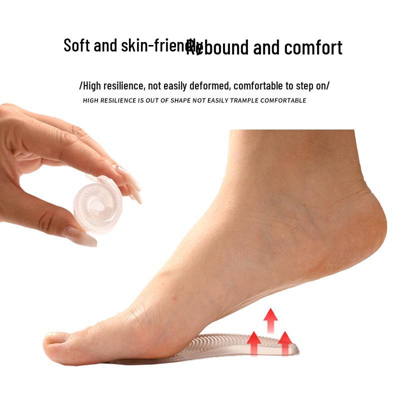 Five-Toe Women's Non-Slip Arch Support Half-Size Forefoot Sandal Insoles