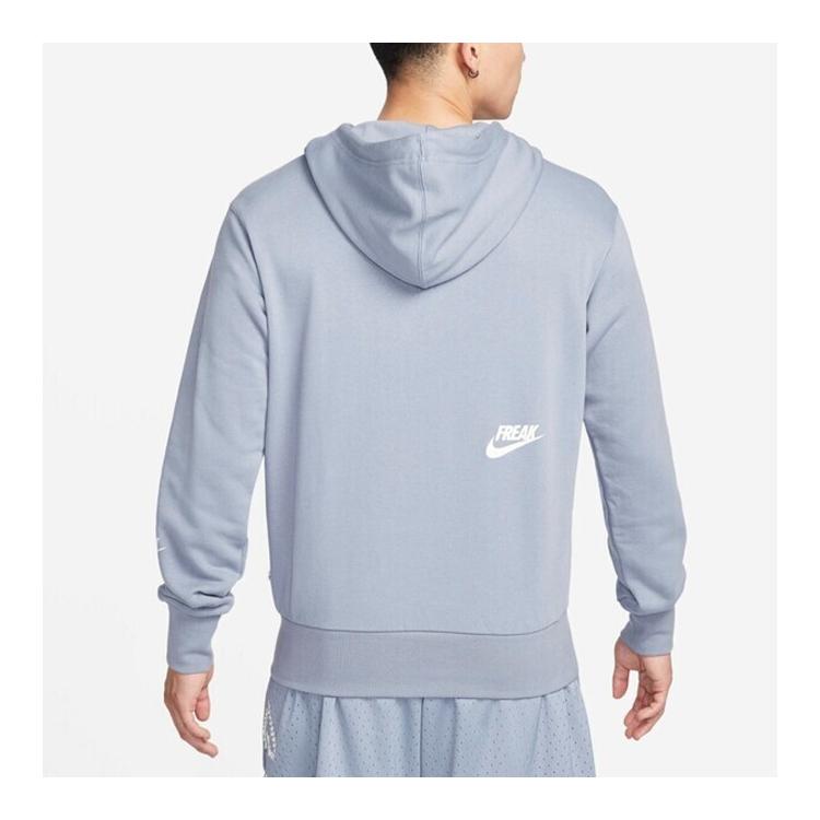Nike Logo Print Drawstring Hoodie Men Hoodie Blue DQ5650-493