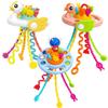 3 In 1 Develop Teething Montessori Sensory Toys Baby Toy 1-3 Years Silicone Pull String Educational Toys for Babies 0 12 Months