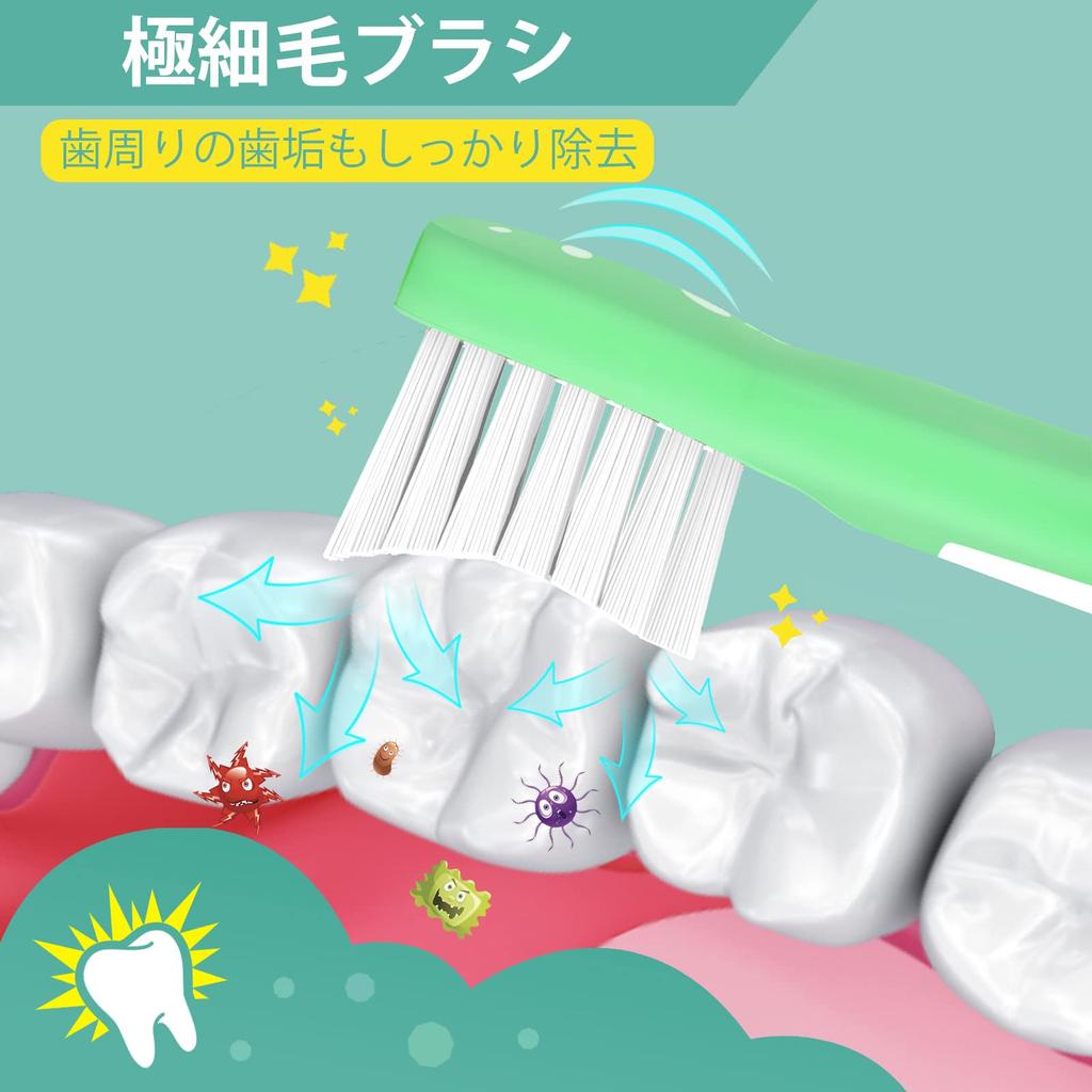 Dealswin Replacement Brush Heads for Philips Sonicare Electric Compatible with Kids Ages 4 and Mini Portable Toothbrush Heads for with Caps Kids'