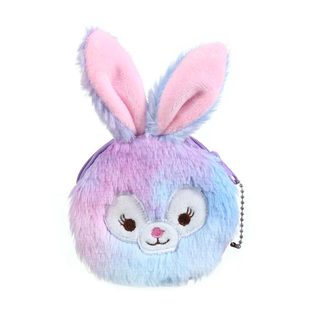 New Plush Coins Wallet Cartoon Cute Little Rabbit Coin Purse Girl Headphone Storage Bag Keychain Pendant Children's Cute Wallet