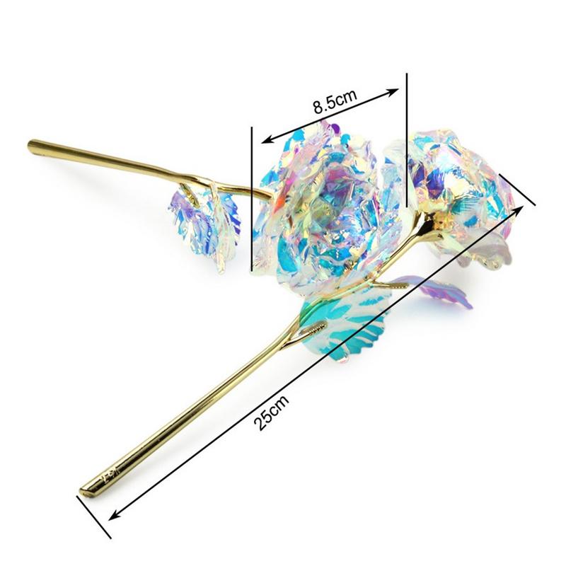 Dia dos Namorados Criativo Alumínio Folha Ouro Rosa Amor Eterno Duradouro Casamento