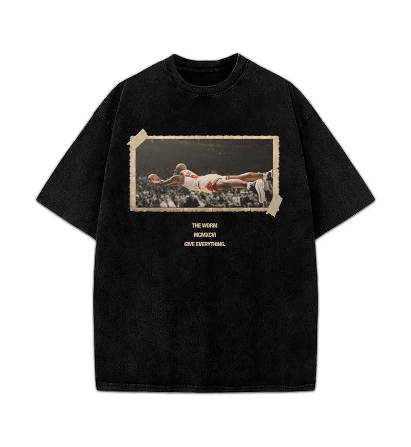 Dennis Rodman Give Everything 1996 Chicago Bulls The Worm Vintage T-Shirt M