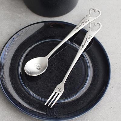 (Love Heart) Teaspoon, Tea Fork