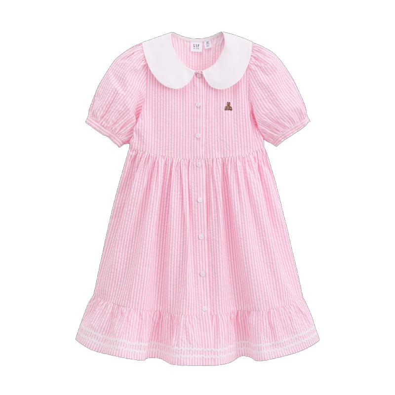 Gap Girls' Pure Cotton Bear Seersucker Suspender Dress