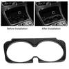 Carbon   Car Cup Holder Trim Sticker for   C Class W205 C180 GLC