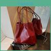 Elegant Large Capacity Tote Bag For Women Featuring Trendy Korean Design In Black Wine Red Red And Coffee Ideal For Everyday Fashion