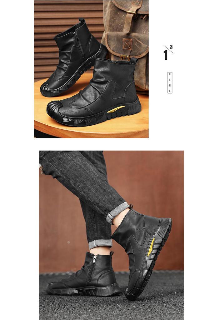 Martin Boots 2026: Men's High-Top Retro Mid-Calf Work Boots - Autumn Collection
