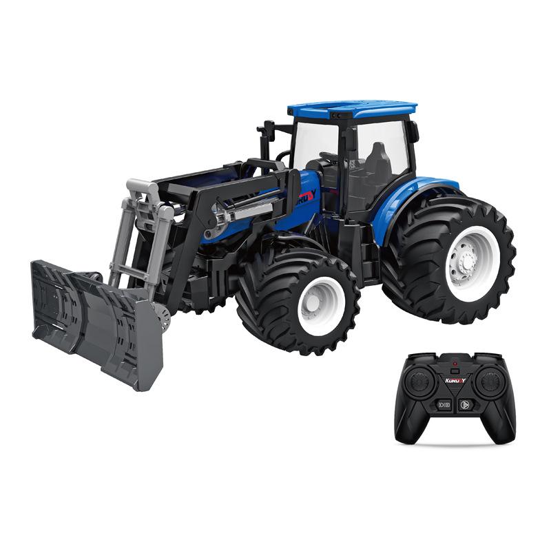 Alloy Remote Control Farmer Tractor Simulation Engineering Vehicle Electric Toy Farm Transport Vehicle 2.4G Remote Contro Vehicl