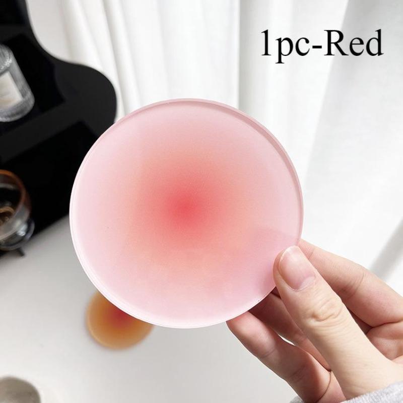 

Gradient Colour Non-slip Acrylic Coasters Photo Props Bar Cafe Desktop Decorations Mug Cup Mat
