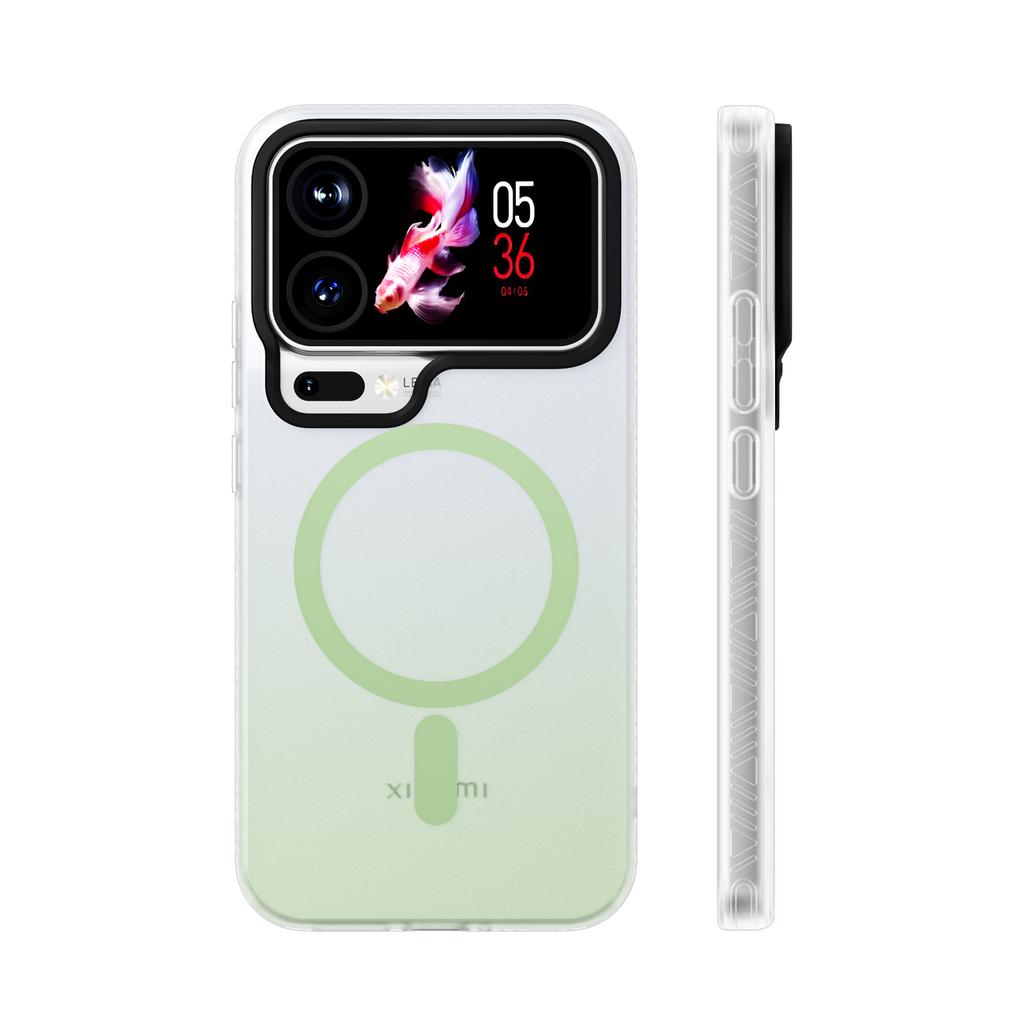 Applicable To Xiaomi 17ProMax Light Sand Skin Magnetic Suction Mobile Phone Case 15pro High Quality Gradual Change Anti-drop Protective Cover