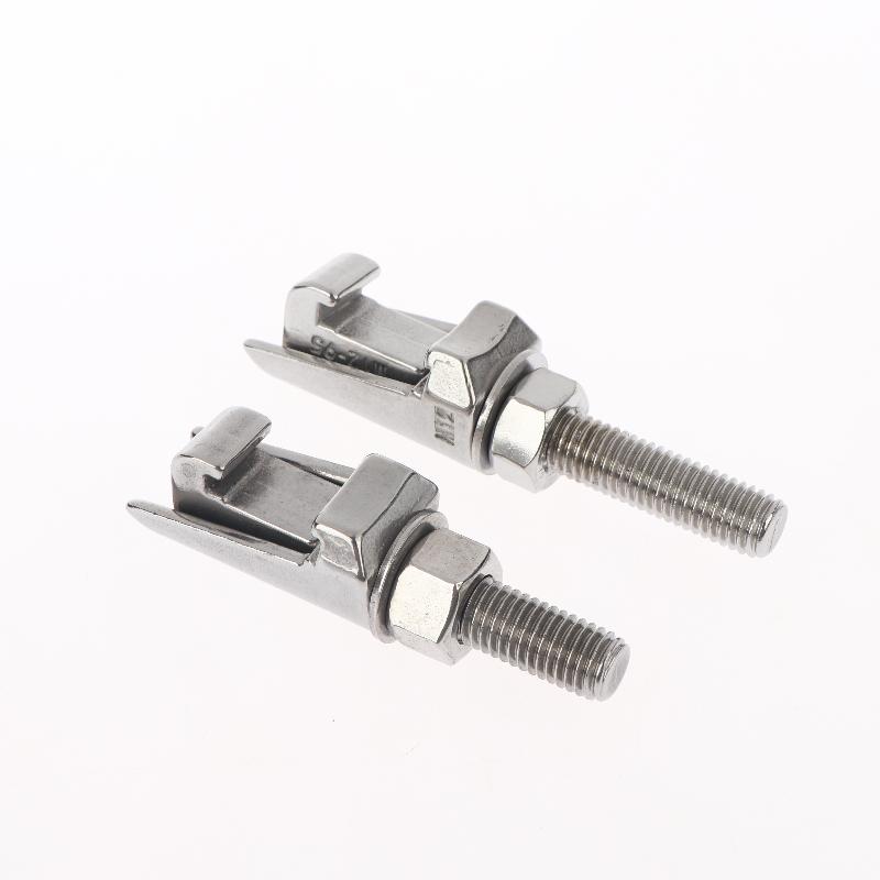 M8 M10 M12 ISO Vacuum Flange Clamp Stainless Steel Double Claw Fastener for Laboratory Instruments