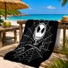 Skull Jack Artwork Printed Microfiber Beach Towel, Soft And Absorbent, Quick-Dry, Ideal for Summer Travel, Beach Essential, Swimming Pool