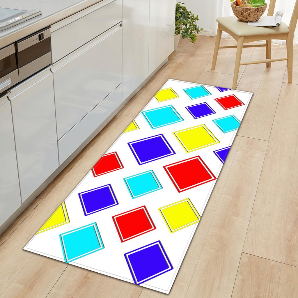 Kitchen Geometric Shape Floor Mat Door Mat Carpet Floor Mat