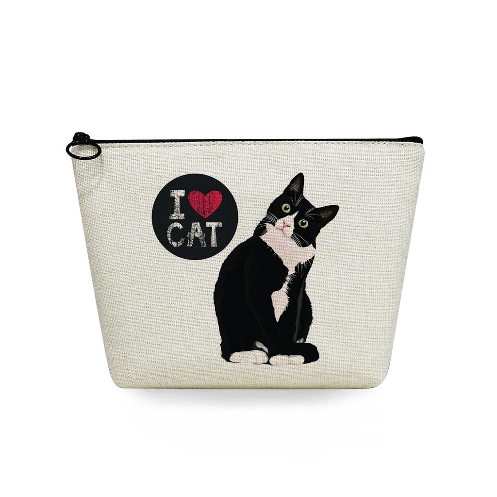 Women Cat Print Cosmetic Bag Toiletries Organize Travel Storage Case  6384