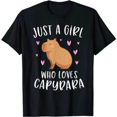 Kapybara volá tričká, vtipné tričko s motívom Capybara, hlodavce, milovníci zvierat, humorné tričko pre ženy a mužov, letné ležérne tričká s okrúhlym výstrihom a krátkym rukávom.