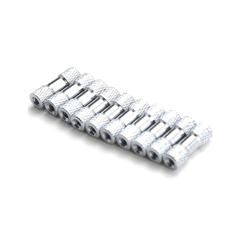 

10 PCS M3 * 18mm Сріблястий круглий алюмінієвий стержень із стійкою круглою алюмінієвою прокладкою для Mark 4 18mm срібний