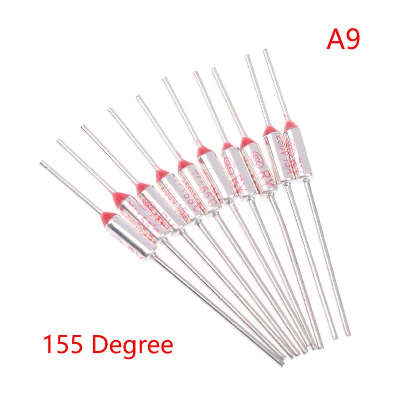 10Pcs Tf Thermal Fuse Ry 15A 250Vtemperature 121C 125C 128C 130C 135C 140C 145C 150C 155C 160C 165C 167C 175C 180C 185C 192C