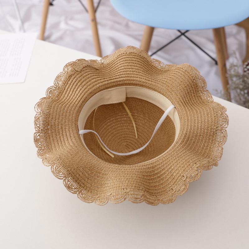 

Summer Toddler Baby Kids Girls Breathable Sun Tassel Balls Beach Cap Free size хаки