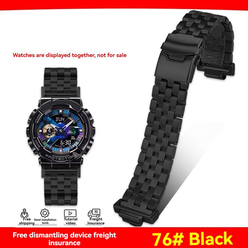 Modified Stainless Steel Watch Band Strap For Casio G-shock GA-100/110/120 GM-110/700 GA-700 DW-5600 Modified Metal Bracelet Men