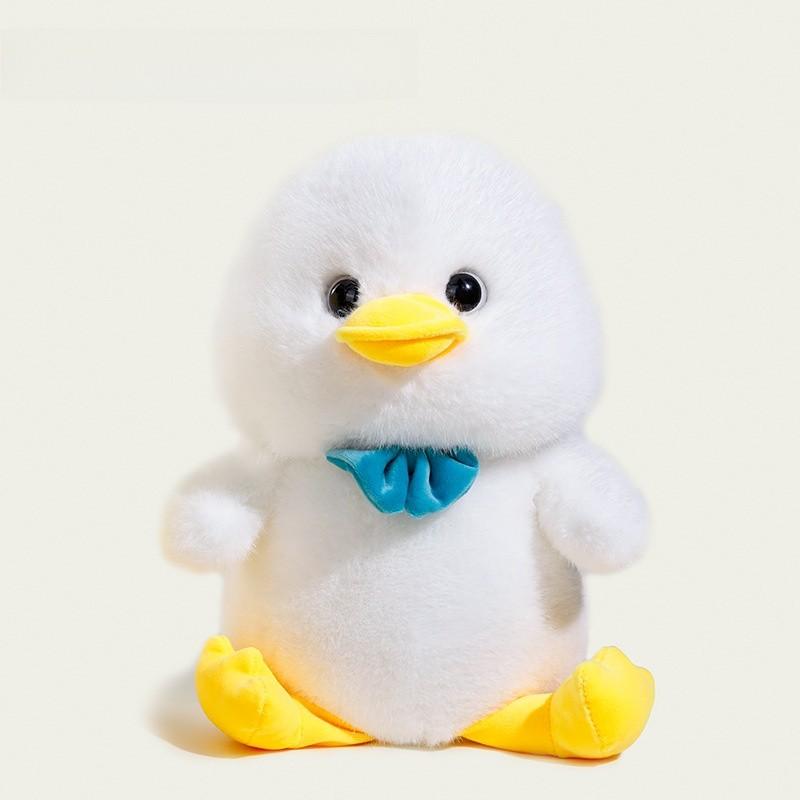 

Cute Bow Duck Plush Toy With Short Pile Fabric For Kids And Giftgiving 30cm білий