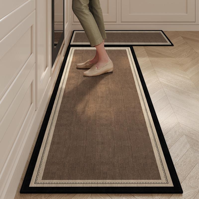 Simple Luxury Kitchen Carpet Tpr Anti Slip Floor Mat Soft Anti Slip Wear-Resistant Carpets Bedroom Bedside Home Decor Rug