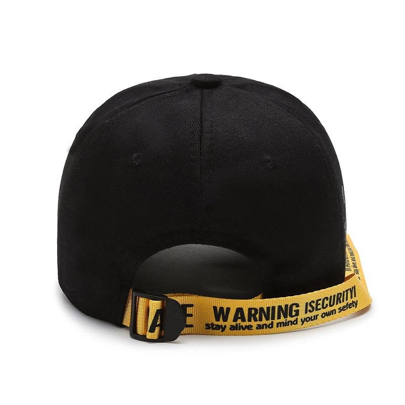 Hat Spring and Autumn New Embroidery Ribbon Baseball Cap Personalized Peaked Hat Outdoor Sun Hat Travel Hat Couple Hat